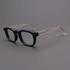Casper Personalized Acetate Glasses Frame Rectangle Frames Southood Matte Black Yellow