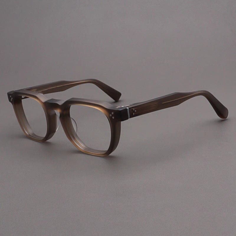 Casper Personalized Acetate Glasses Frame Rectangle Frames Southood Matte Gray Green