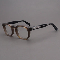 Casper Personalized Acetate Glasses Frame Rectangle Frames Southood Matte Gray Green Black