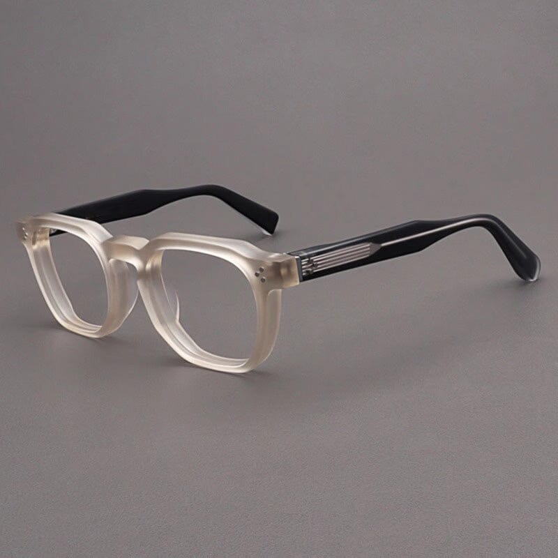 Casper Personalized Acetate Glasses Frame Rectangle Frames Southood Matte Yellow Black