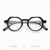 Celio Vintage Round Optical Glasses Frames Round Frames Southood Black
