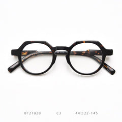 Celio Vintage Round Optical Glasses Frames Round Frames Southood Leopard