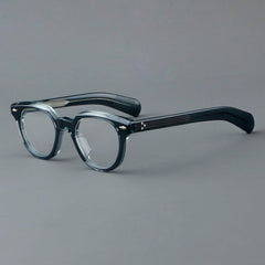 Chad Retro Acetate Glasses Frame Round Frames Southood Blue