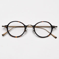 Chane Vintage Round Glasses Frame Round Frames Southood Leopard