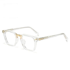 Chap Square Retro Acetate Glasses Frame Rectangle Frames Southood Clear