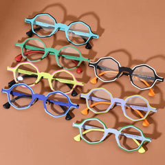 Charly Titanium Geometric Glasses Frame Geometric Frames Southood