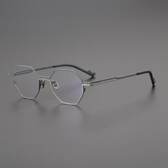 Cheston Titanium Glasses Frame Geometric Frames Southood BlackGrey