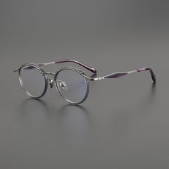 Cho Vintage Round Glasses Frame Round Frames Southood Gray Gun