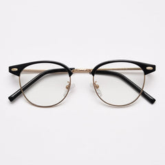 Christian Vintage Browline Eyeglasses Frame Browline Frames Southood Black Gold
