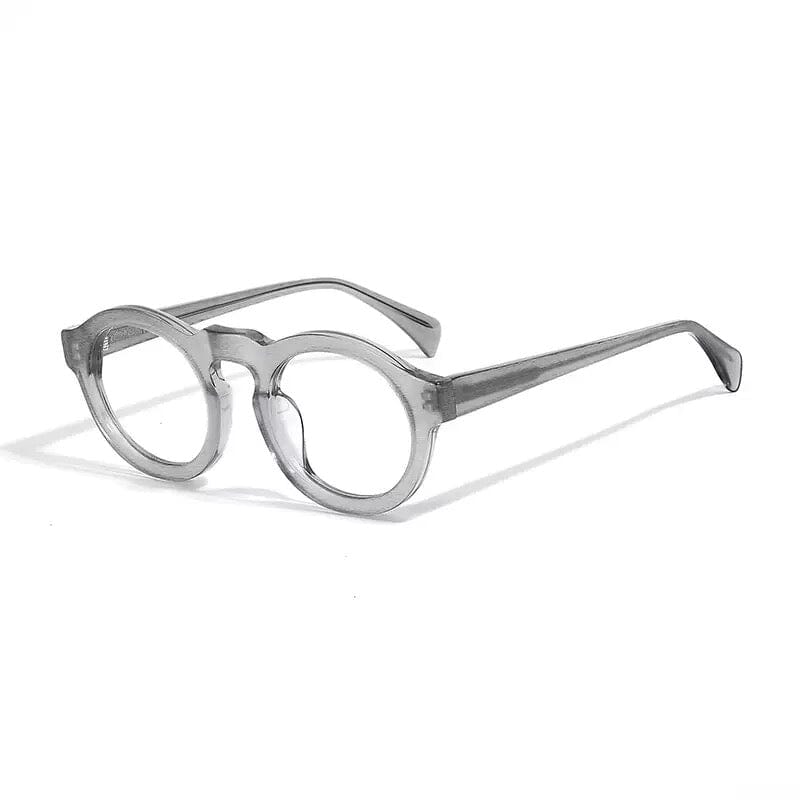 Clark Vintage Acetate Glasses Frame Round Frames Southood Gray