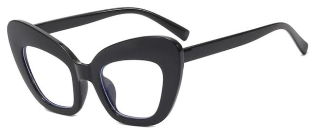 Cleo Cat Eye Glasses Frame Cat Eye Frames Southood black clear
