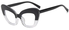 Cleo Cat Eye Glasses Frame Cat Eye Frames Southood black clear clear