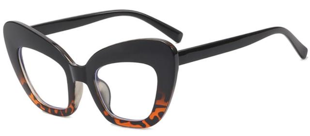 Cleo Cat Eye Glasses Frame Cat Eye Frames Southood black leopard clear