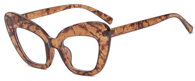 Cleo Cat Eye Glasses Frame Cat Eye Frames Southood tea flower clear 2