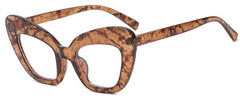 Cleo Cat Eye Glasses Frame Cat Eye Frames Southood tea flower clear 2