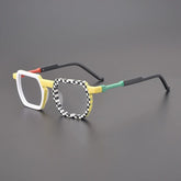 Clynt Acetate Rectangle Glasses Frame Rectangle Frames Southood Matte Black White