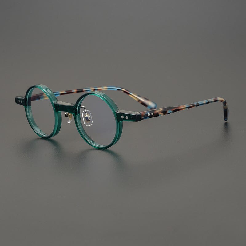 Cob Vintage Round Acetate Glasses Frame Round Frames Southood Green