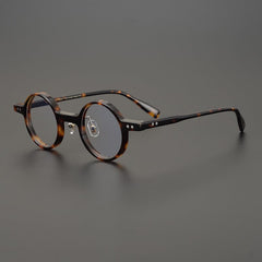 Cob Vintage Round Acetate Glasses Frame Round Frames Southood Leopard