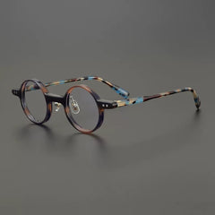 Cob Vintage Round Acetate Glasses Frame Round Frames Southood Multi blue
