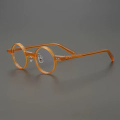 Cob Vintage Round Acetate Glasses Frame Round Frames Southood Orange