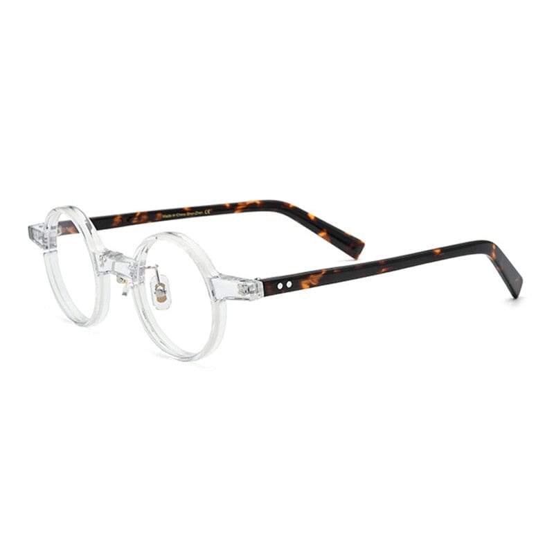 Cob Vintage Round Acetate Glasses Frame Round Frames Southood Transparent