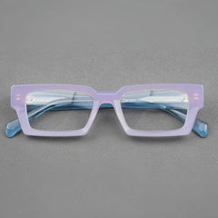 Cooper Vintage Square Acetate Glasses Frame Rectangle Frames Southood Purple Blue