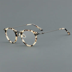 Cort Acetate Titanium Glasses Frame Round Frames Southood Amber