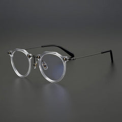 Cort Acetate Titanium Glasses Frame Round Frames Southood Clear