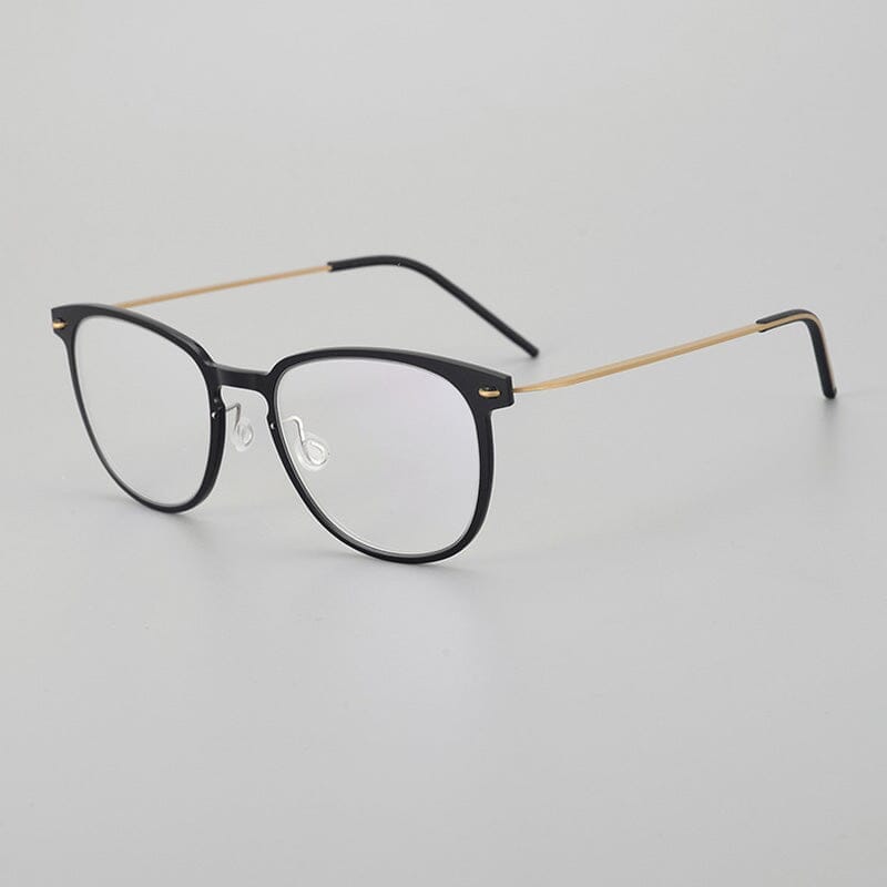 Coville Ultra light Titanium Glasses Frame Rectangle Frames Southood Black
