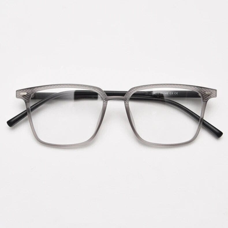 Creed Square TR90 Vintage Eyeglass Frame Rectangle Frames Southood Grey