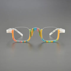 Cris Acetate Half Rectangle Glasses Frame Rectangle Frames Southood