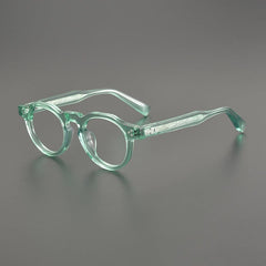 Crowe Vintage Acetate Glasses Frame Geometric Frames Southood Clear Green