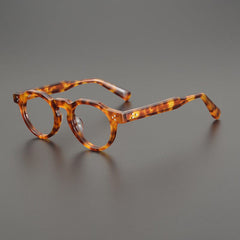 Crowe Vintage Acetate Glasses Frame Geometric Frames Southood Leopard