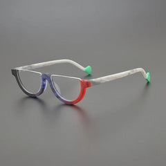 Cyd Retro Semi Circle Acetate Glasses Frame Oval Frames Southood