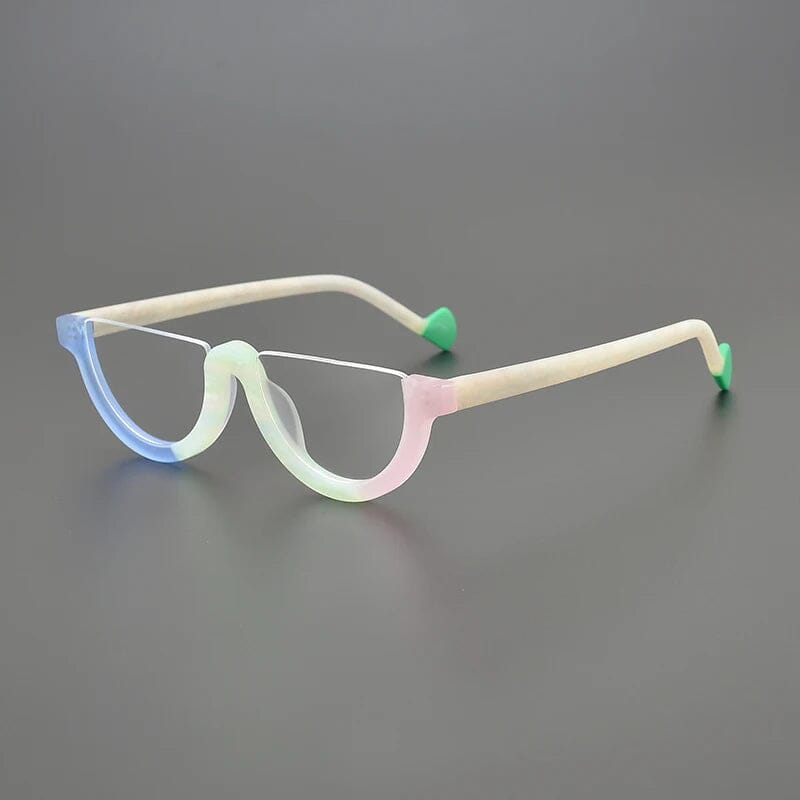 Cyd Retro Semi Circle Acetate Glasses Frame Oval Frames Southood