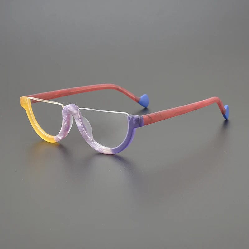 Cyd Retro Semi Circle Acetate Glasses Frame Oval Frames Southood
