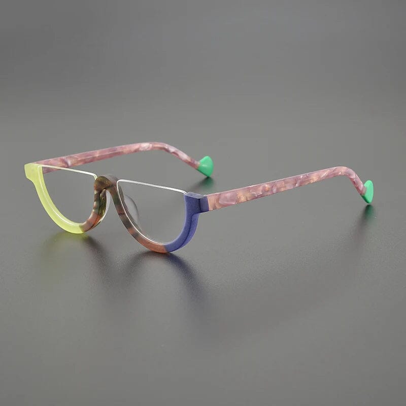 Cyd Retro Semi Circle Acetate Glasses Frame Oval Frames Southood