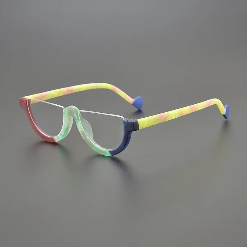 Cyd Retro Semi Circle Acetate Glasses Frame Oval Frames Southood