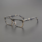 Dacio Acetate Rectangle Glasses Frame Rectangle Frames Southood Matte Leopard
