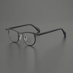 Daley Colorful Titanium Glasses Frame Round Frames Southood Black