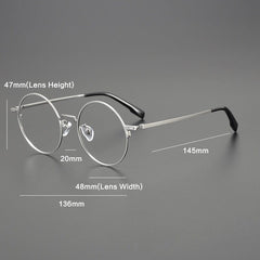 Daniel Vintage Titanium Glasses Frame Round Frames Southood