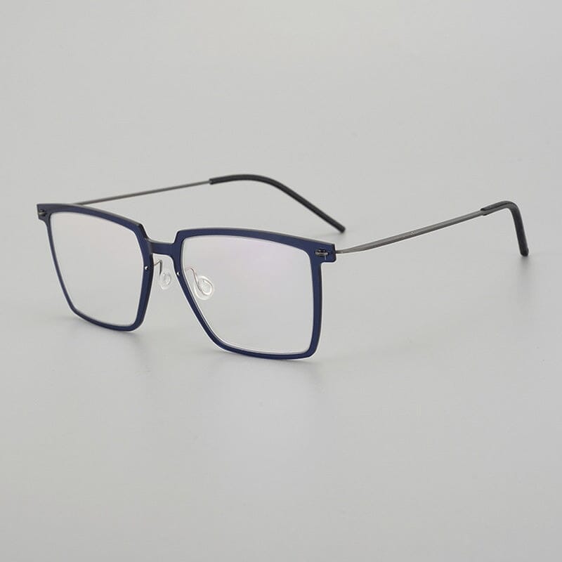 Danyelle Ultra light Titanium Glasses Frame Rectangle Frames Southood Blue