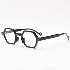 Daryll Polygon TR90 Vintage Eyeglass Frame Geometric Frames Southood Bright Black