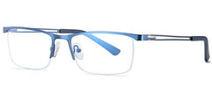 Davis Alloy Business Glasses Rectangle Frames Southood C20 dark blue clear