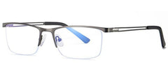 Davis Alloy Business Glasses Rectangle Frames Southood C7 light gun clear