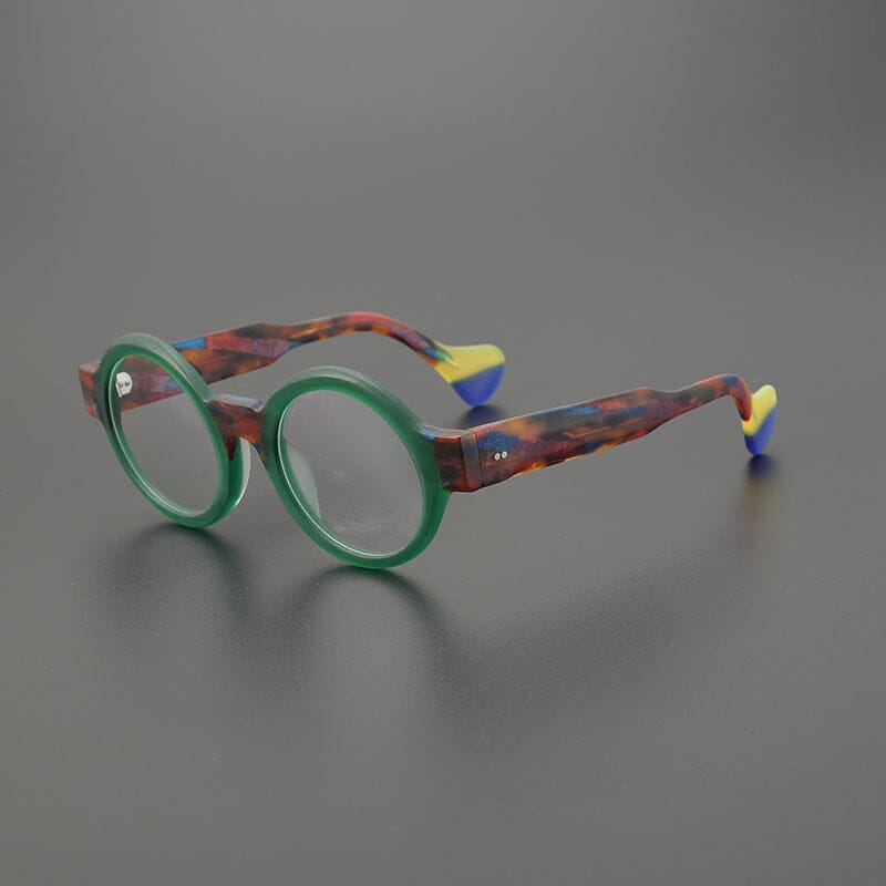 Davy Round Acetate Glasses Frame Round Frames Southood Green