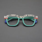 Dayne Retro Rectangle Glasses Frame Rectangle Frames Southood Matte Green