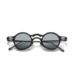DC Round Titanium Glasses Frame With Magnetic Sunglasses Clips Aviator Frames Southood Dark Gun Gray