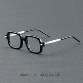 Des Retro Brand Acetate Optical Glasses Frame Rectangle Frames Southood Black white