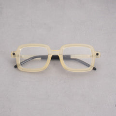 Des Vintage Black Square Glasses Frame Rectangle Frames Southood yellow clear
